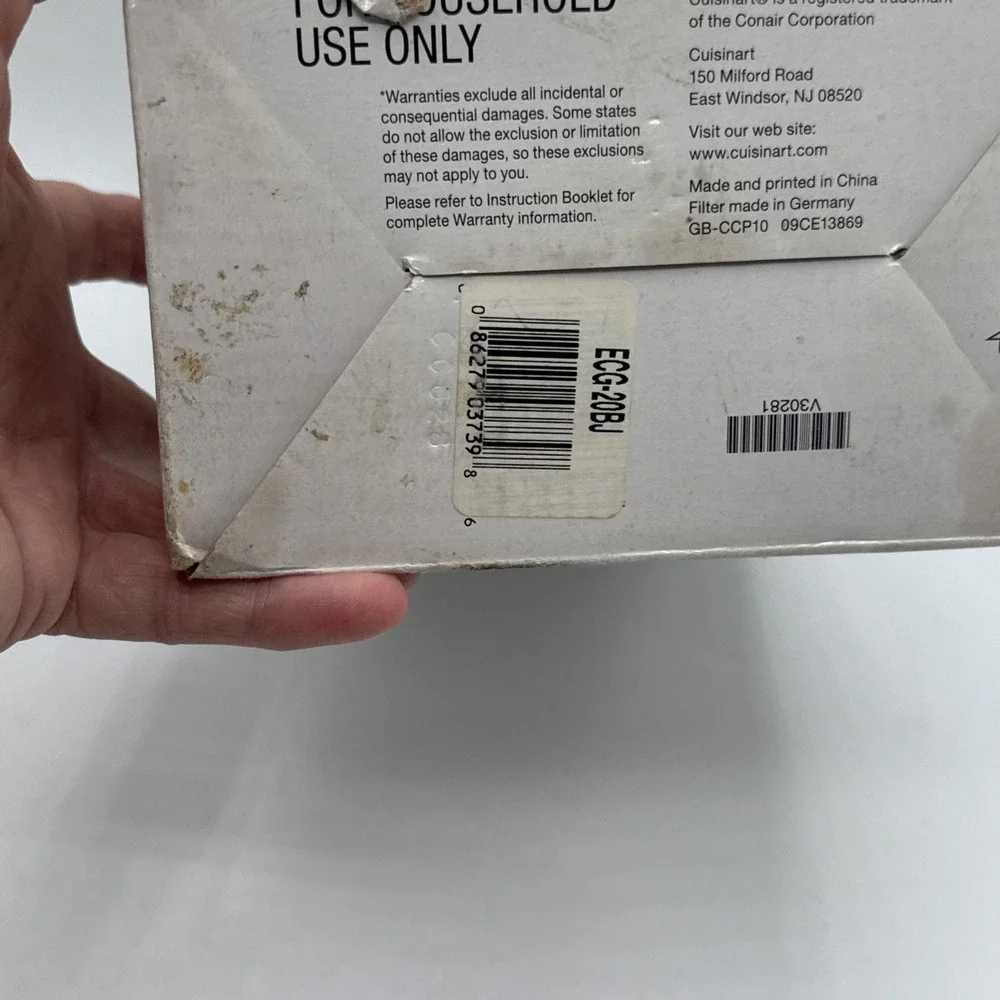 Cuisinart Electric Cookie Press Set CCP-10 New In Box